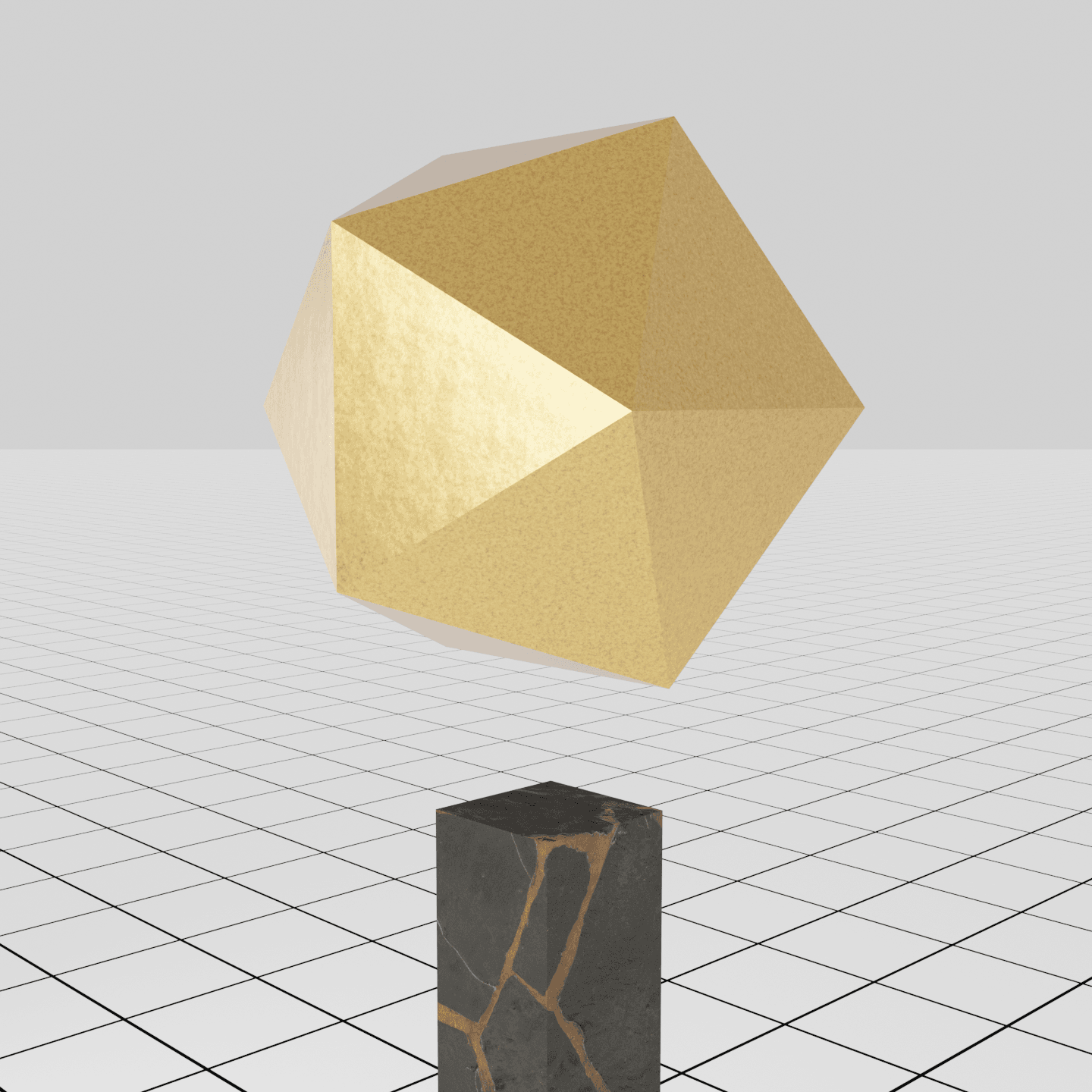 ICOSAHEDRON - GOLDEN PLATONIC SOLIDS | OpenSea