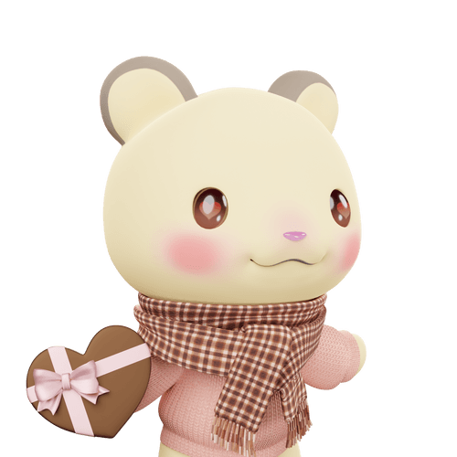 3D LEELEE-Love-Kinkuma hamster-#20713