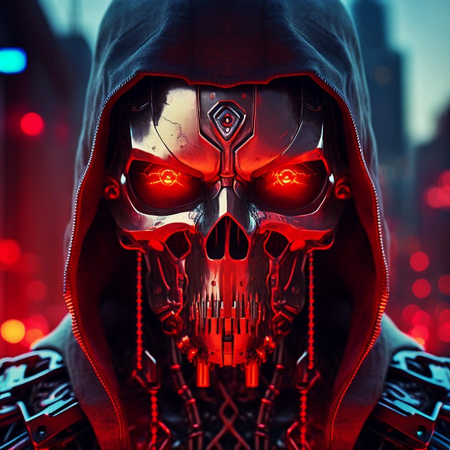 Digital Neon Skelaz #82