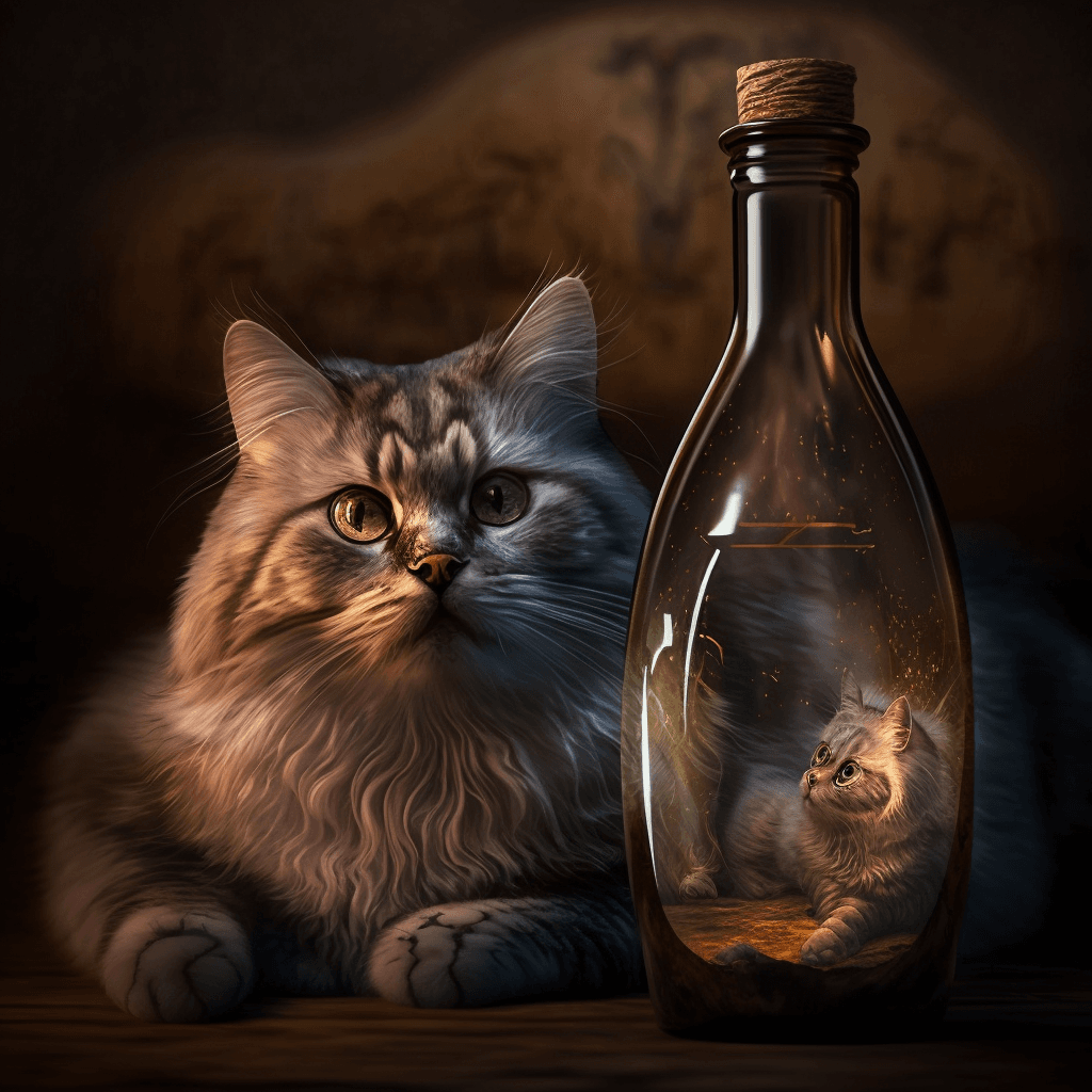cat in botle 12 cat in a bottle OpenSea