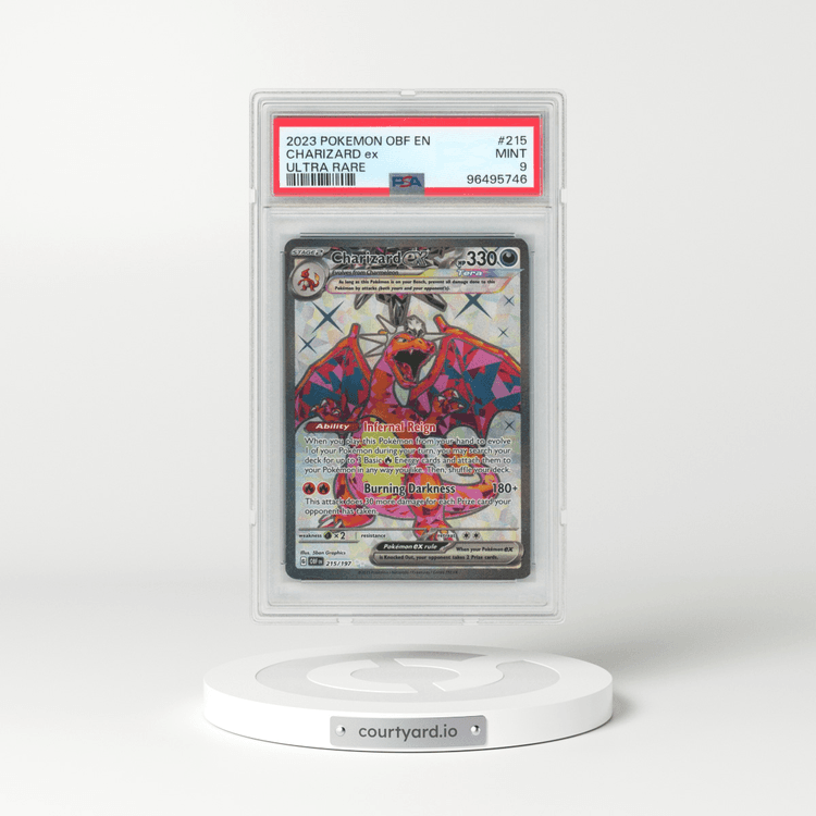 2023 Pokémon Obf EN-Obsidian Flames #215 Charizard EX - Holo Ultra Rare (PSA 9 MINT)