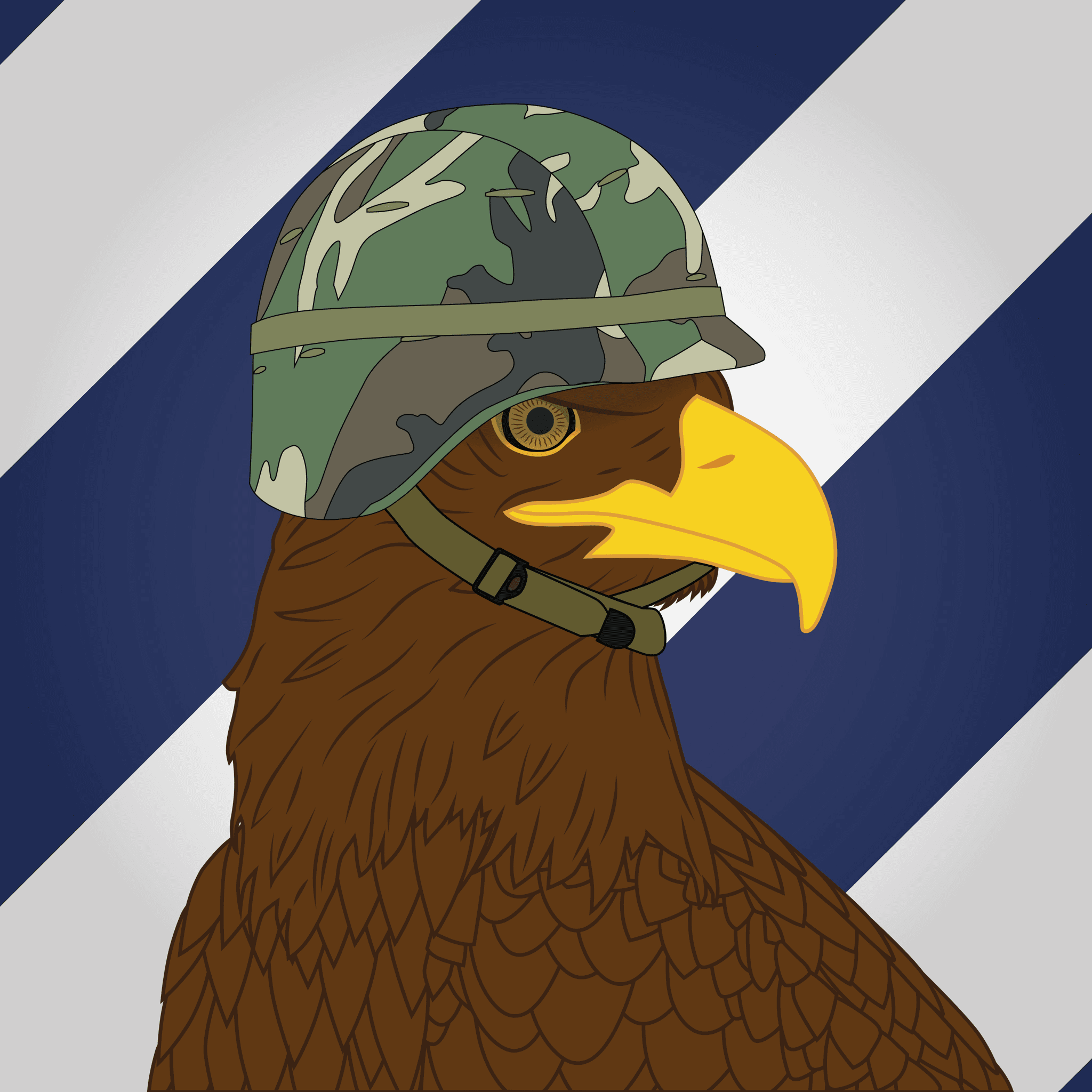 Eagle with Woodland Helmet - 3rd