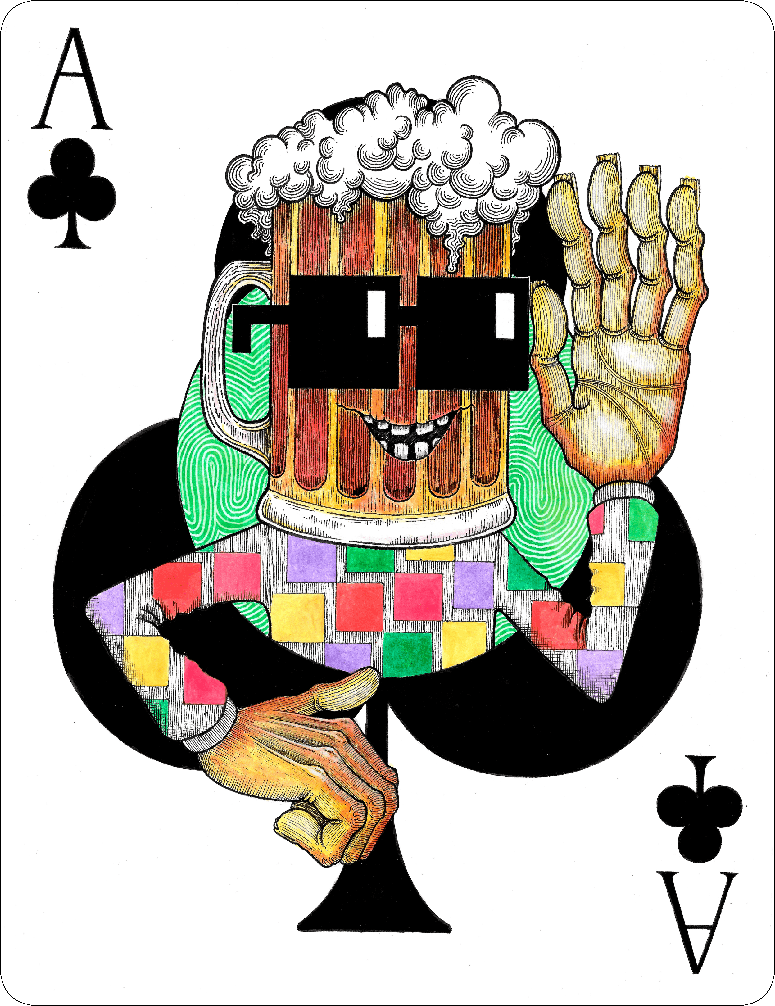 Ace of Clubs Inspired by Noun 224