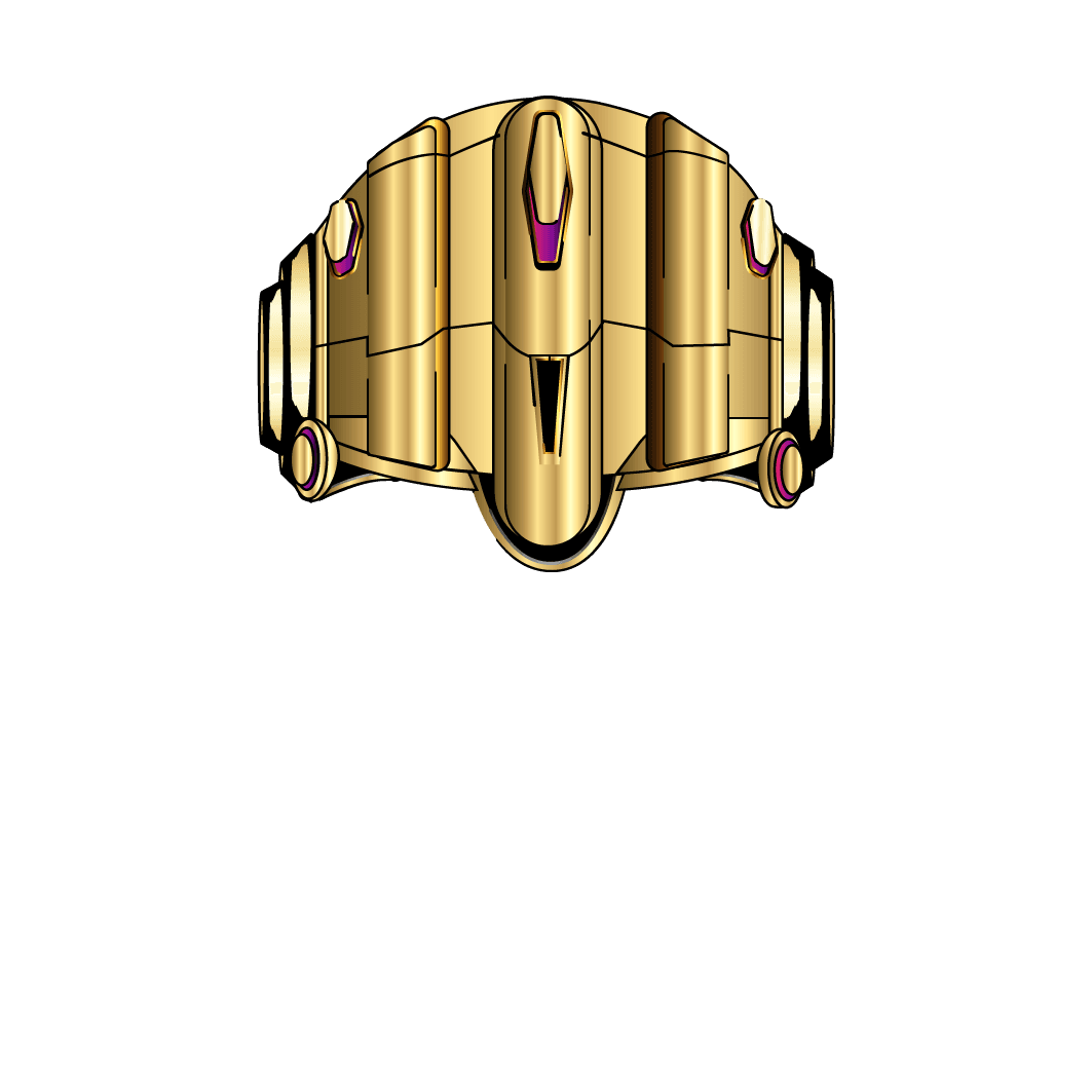 Solid helmet - gold pink