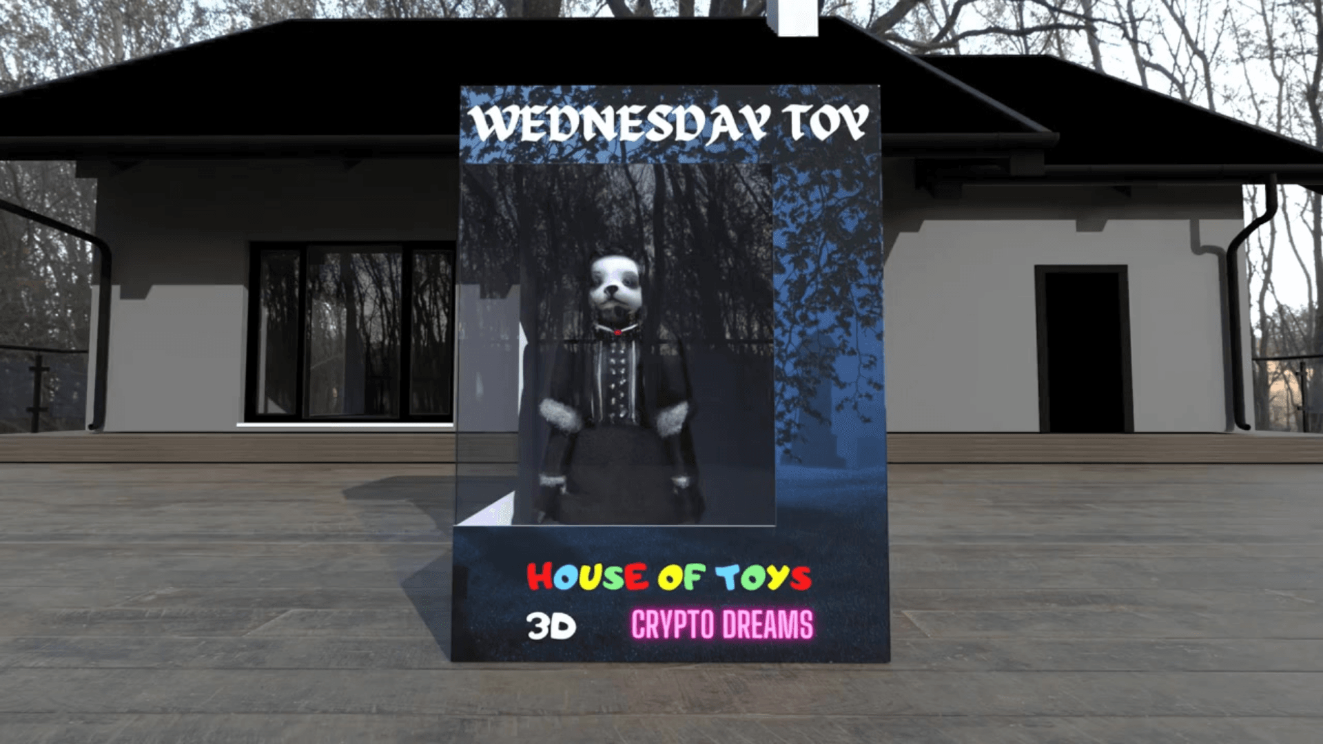 Wednesday Toy Box in Garden