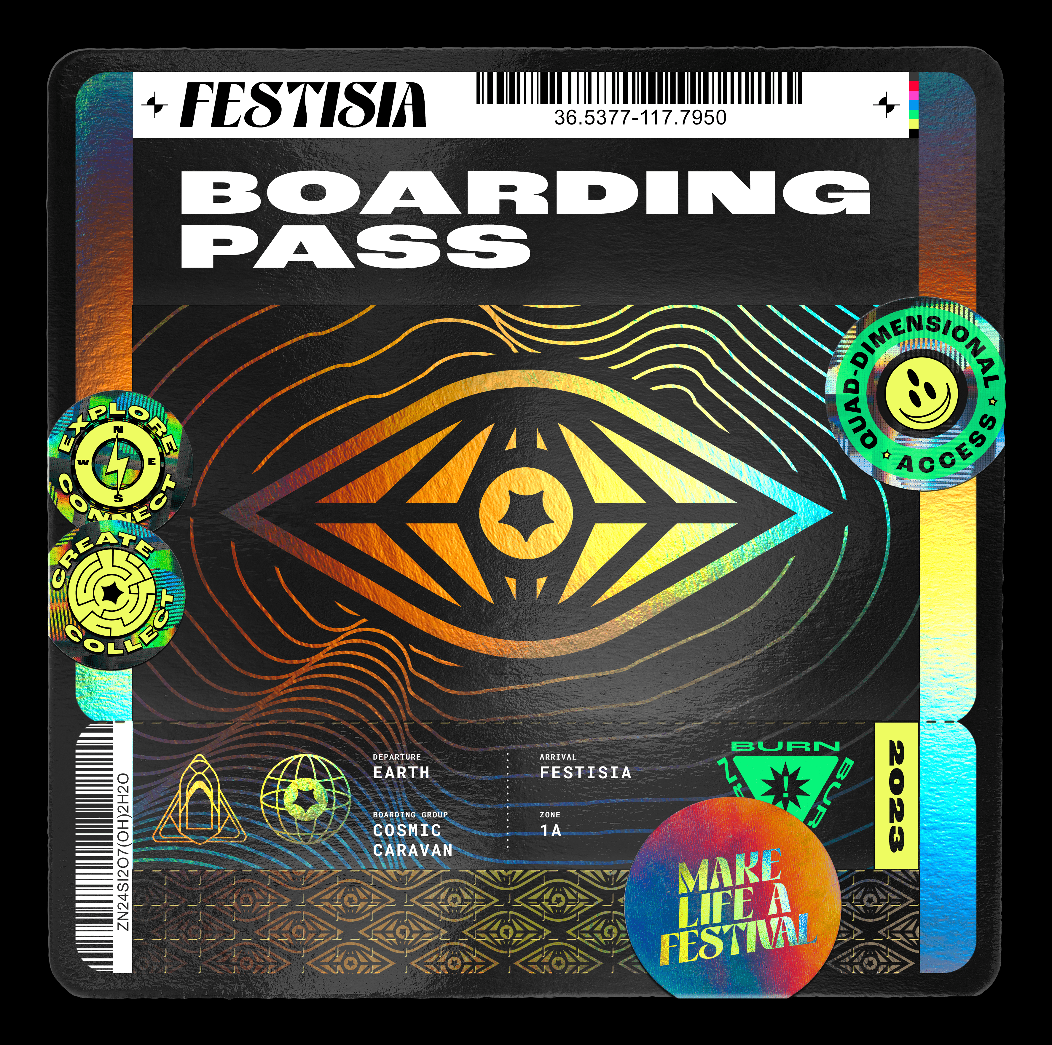 Festisia Boarding Pass: Zone 1A