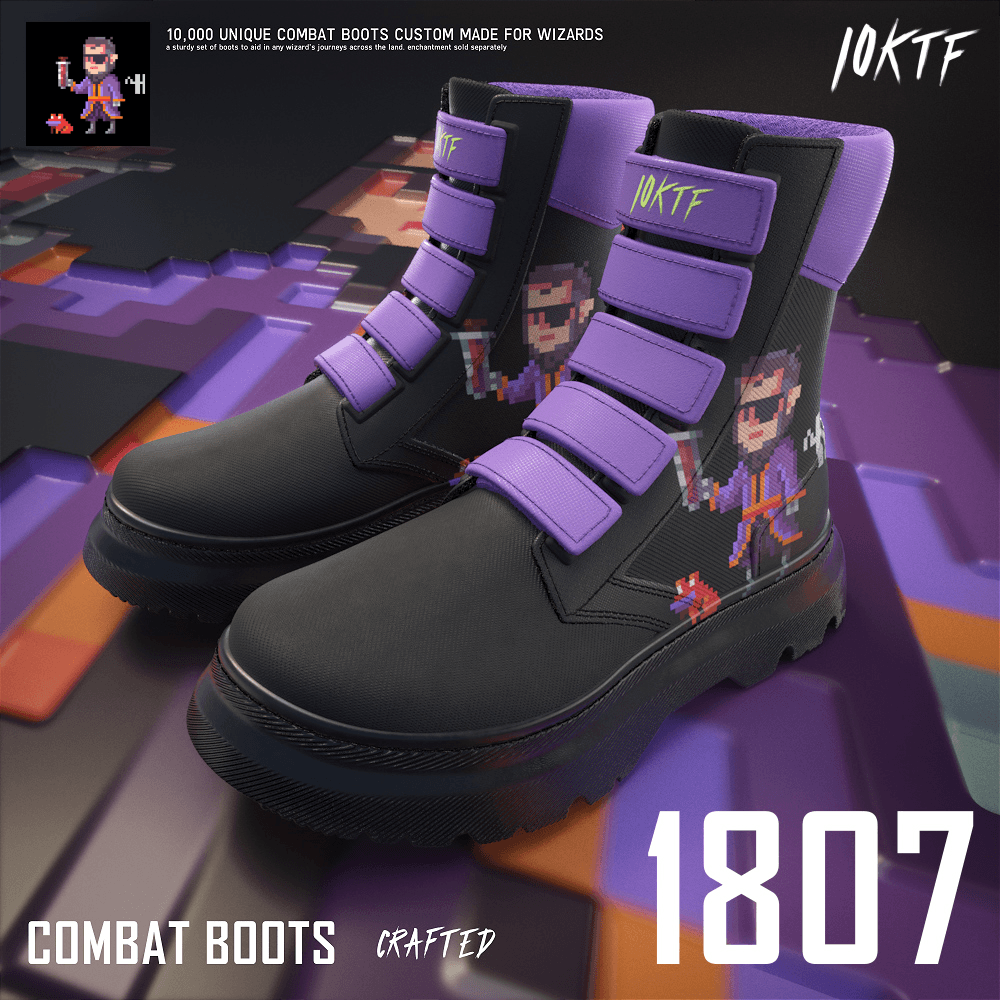 Wizard Combat Boots #1807