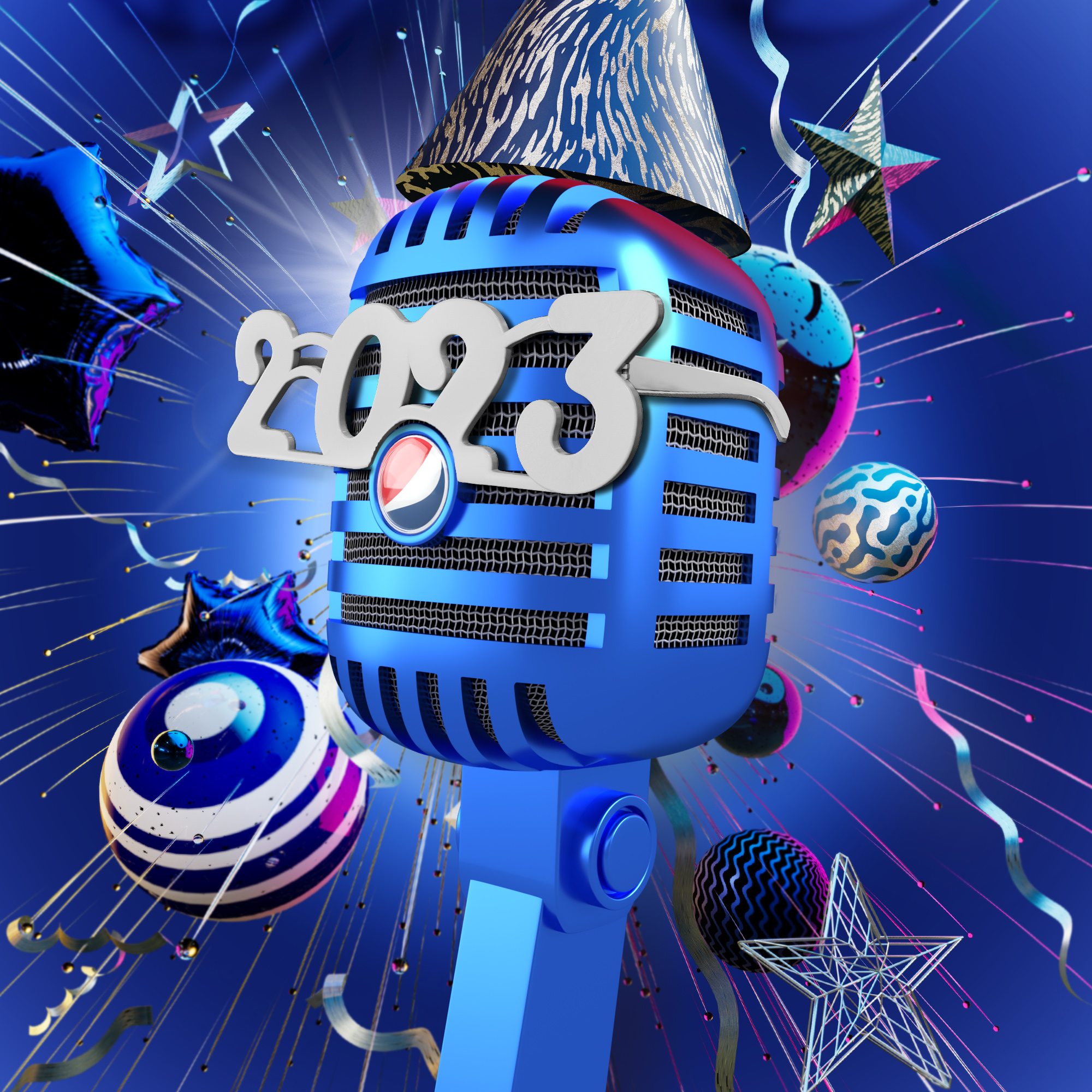 Pepsi Mic Drop x New Year’s Club Blue NFT