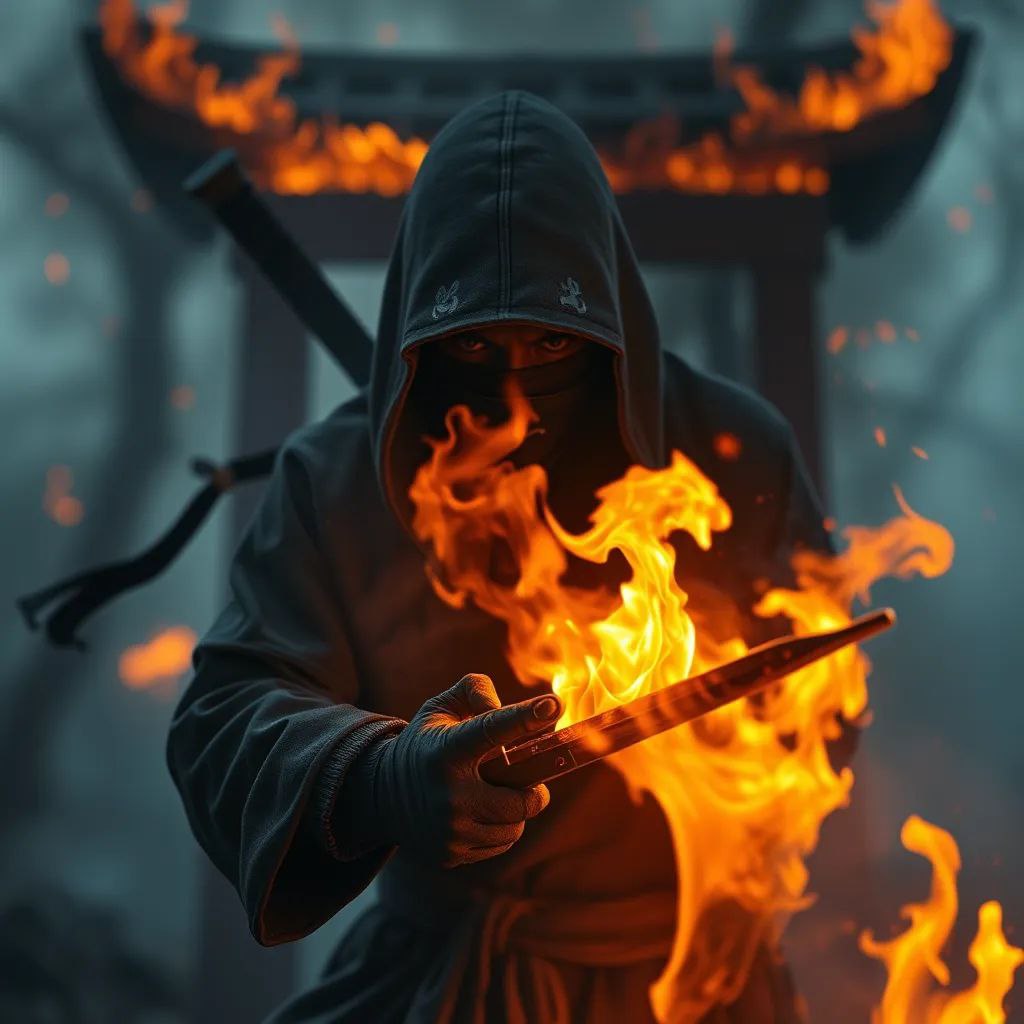 Ninjas Weapon Flame