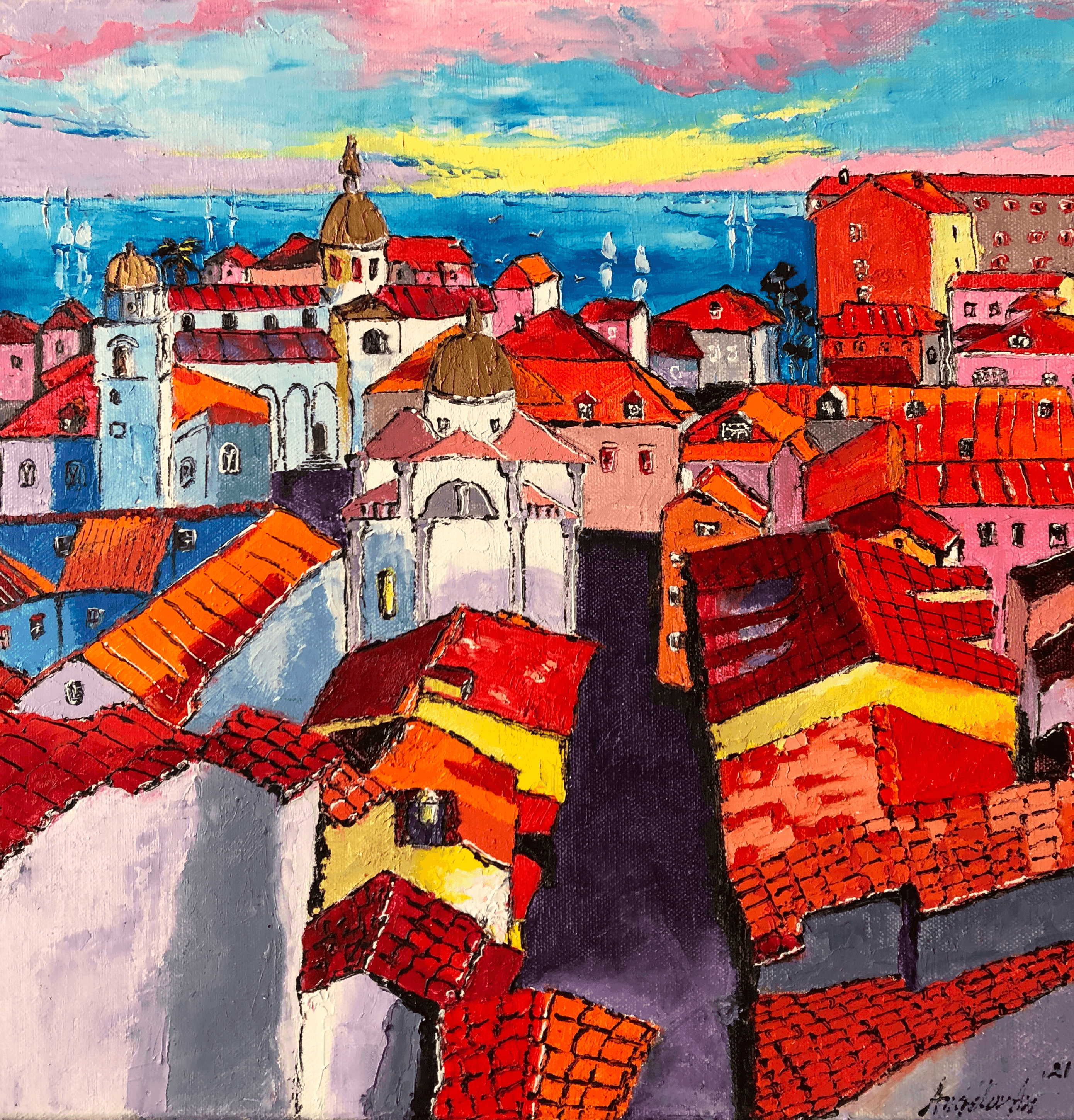 View from Dalmatia Dubrovnik 