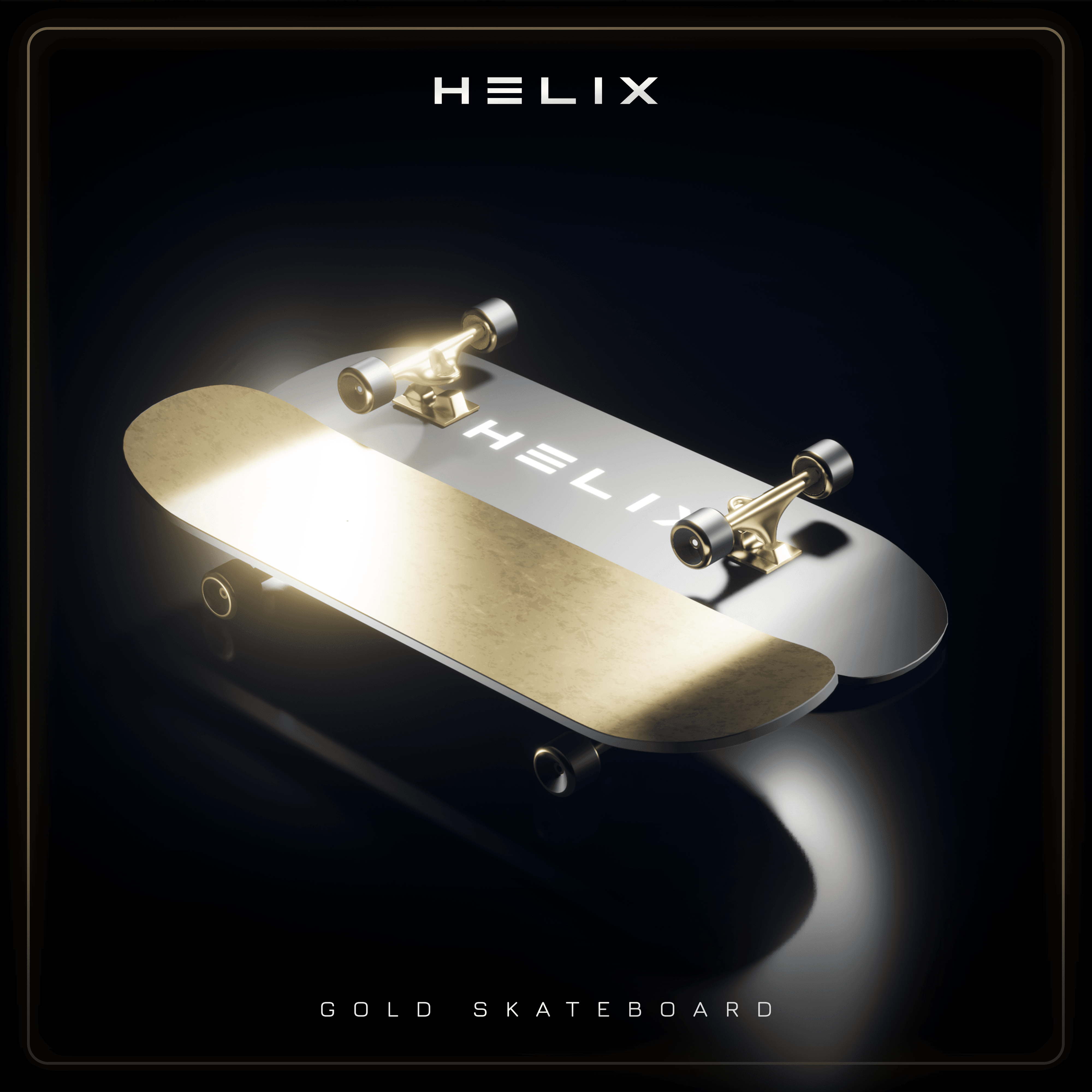 HELIX - Skateboard (Gold)