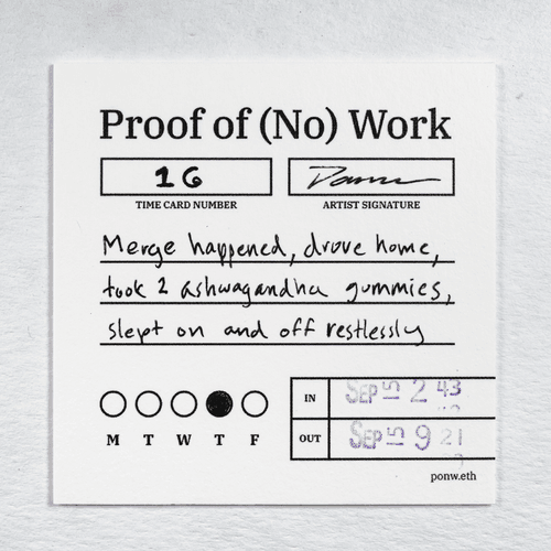 Proof of (No) Work - ponw.eth 16