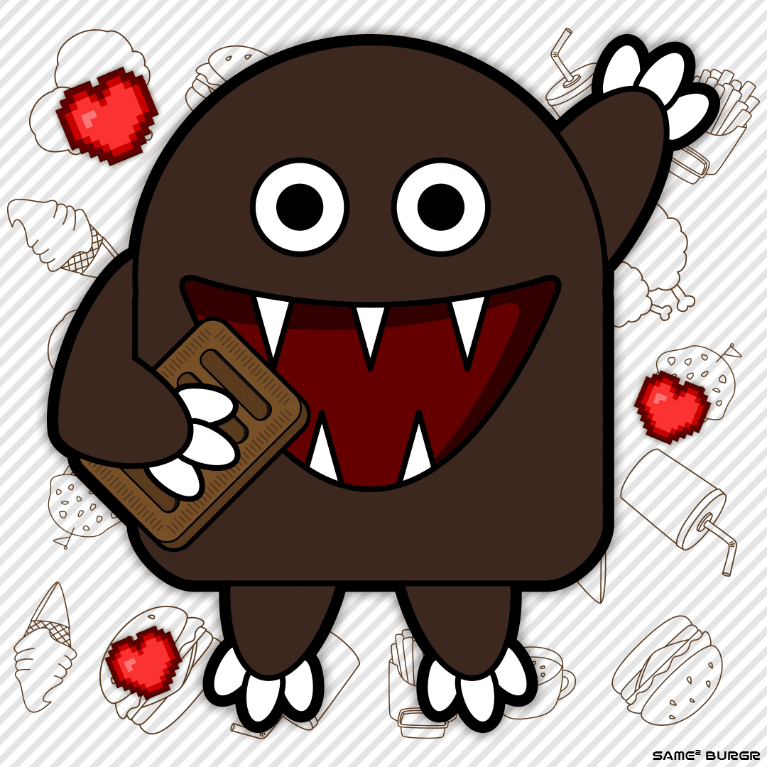 ＃009_2-Chocolate Monster(with pie)