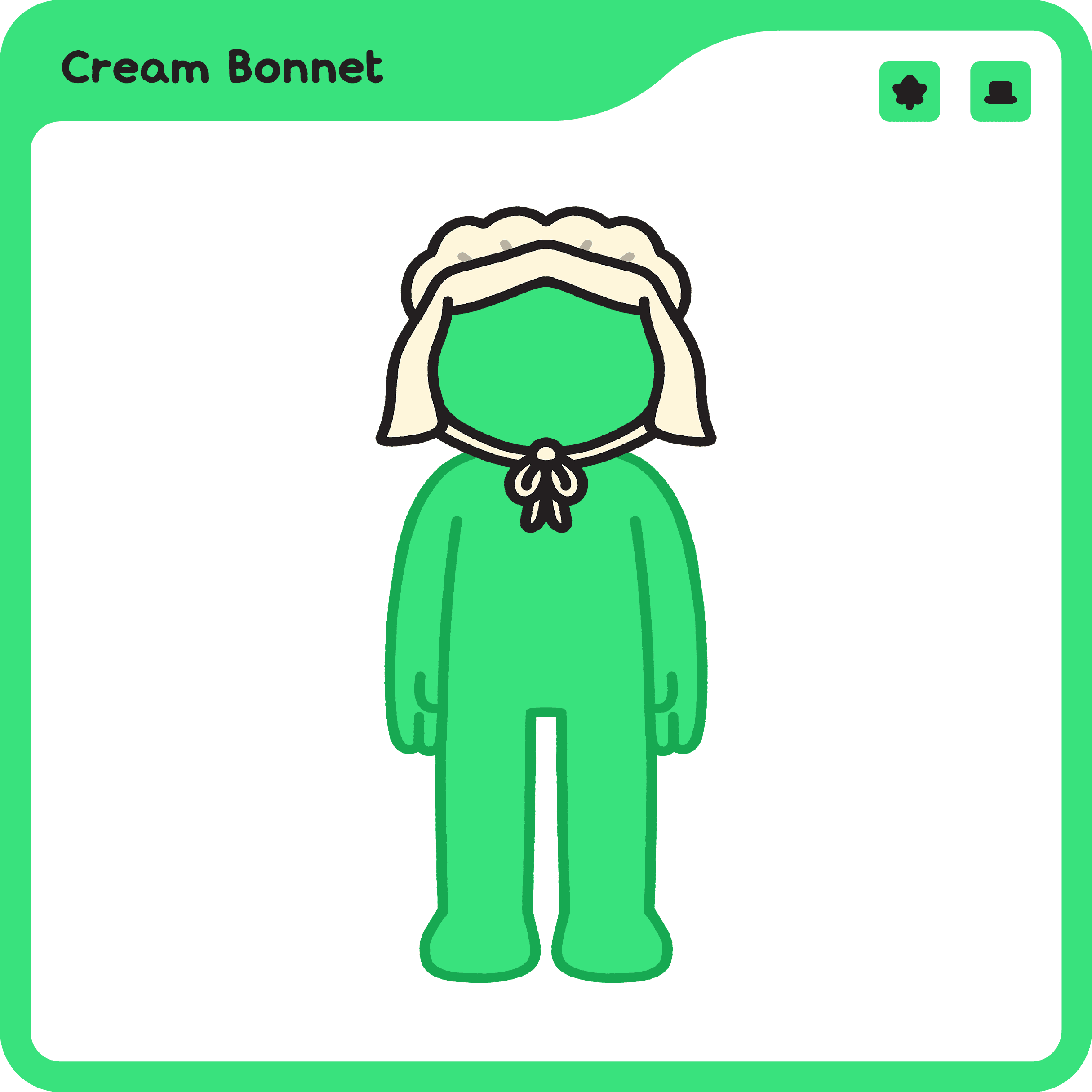 Cream Bonnet