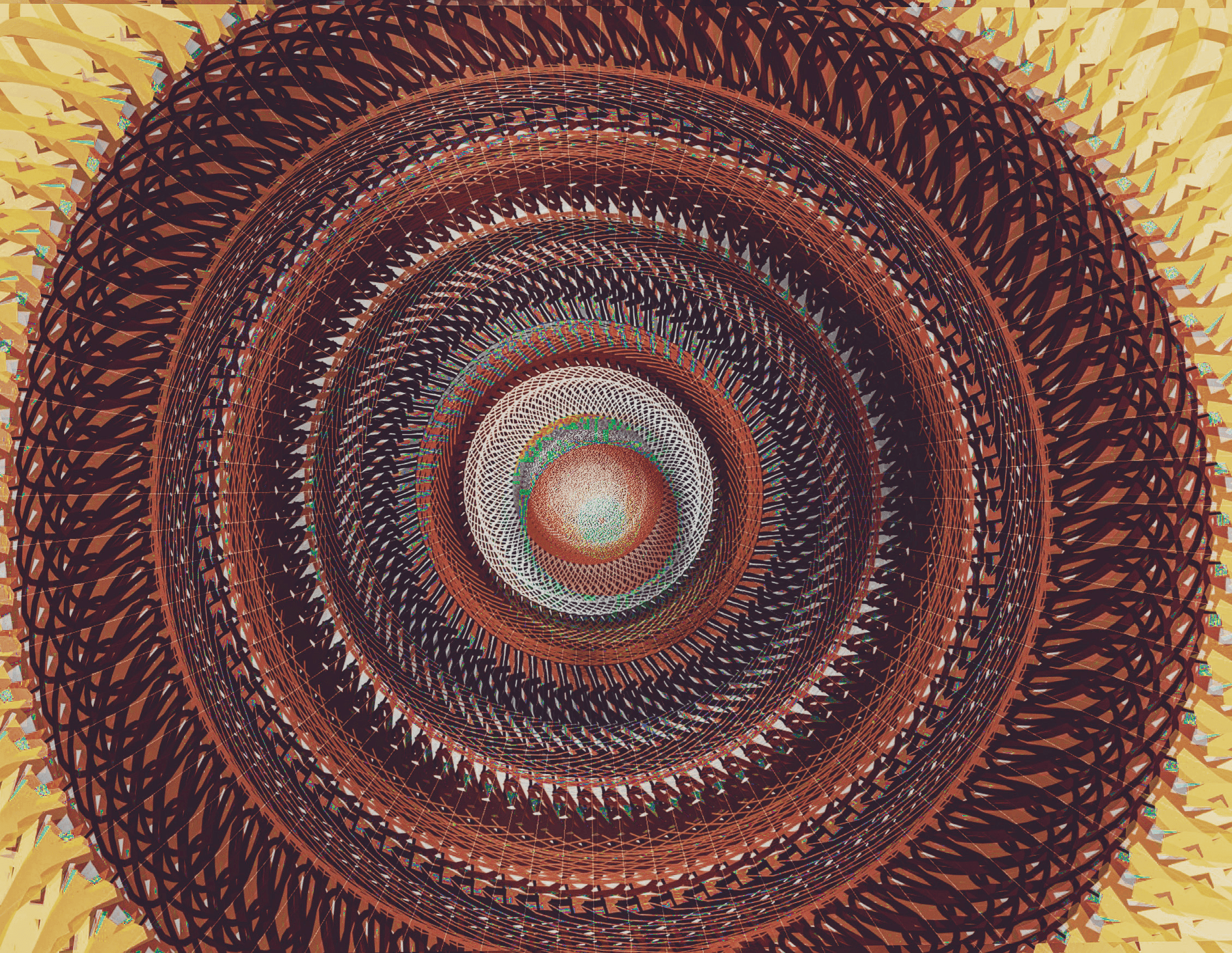 Geometric Sunflowerscape 