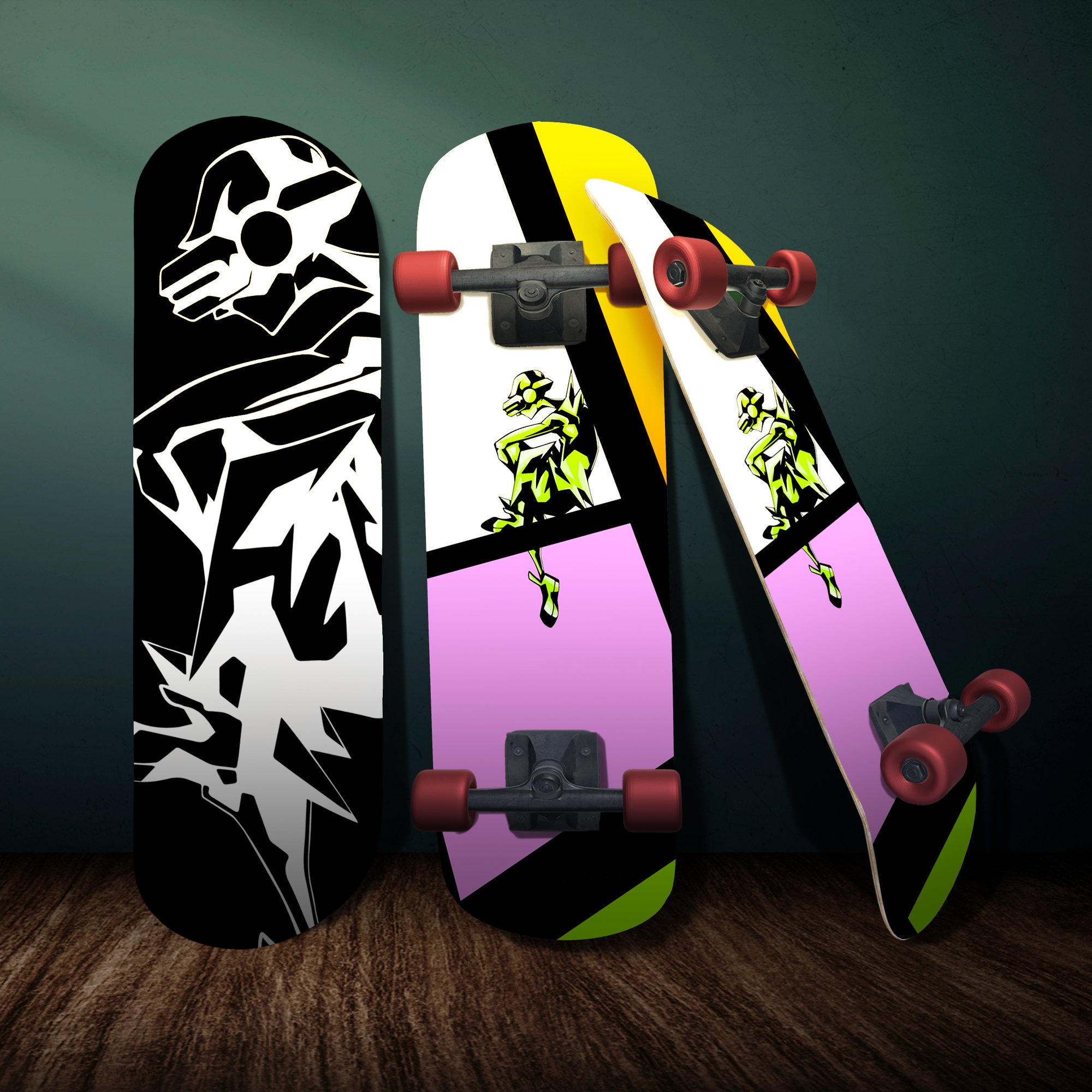 Metaverse Skateboard by Wood