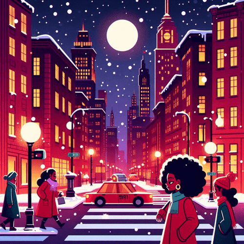 City by snow