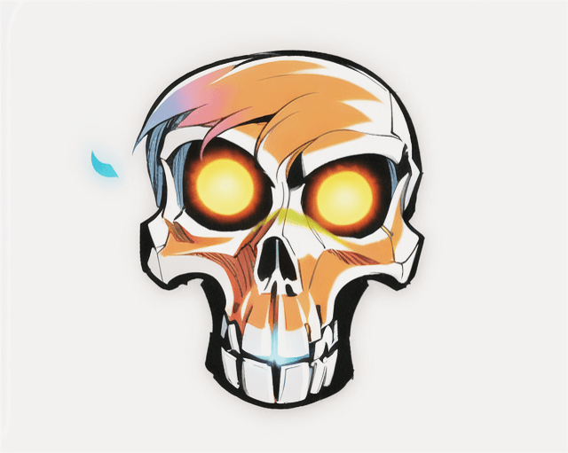 _orange skull anime_