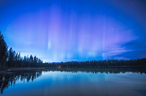 Blue Hour Aurora