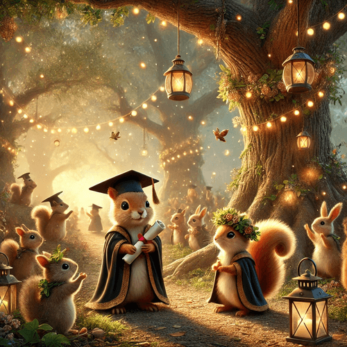 Squirrel Graduation Ceremony