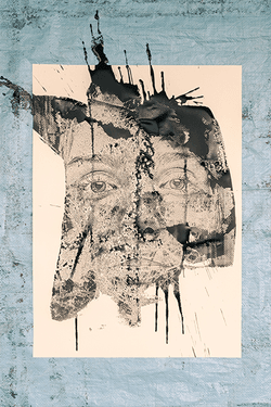 Emerge I Drawing by Vhils collection image