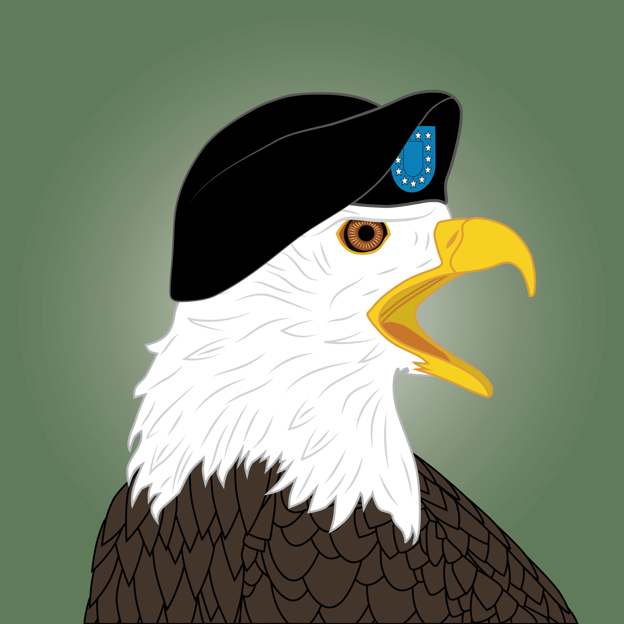 Screaming Eagle with Combat MAG-1s and Black Beret