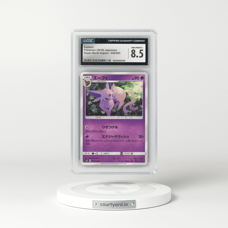 2018 Super-Burst Impact #040/095 Espeon (CGC 8.5 NM-MT+)