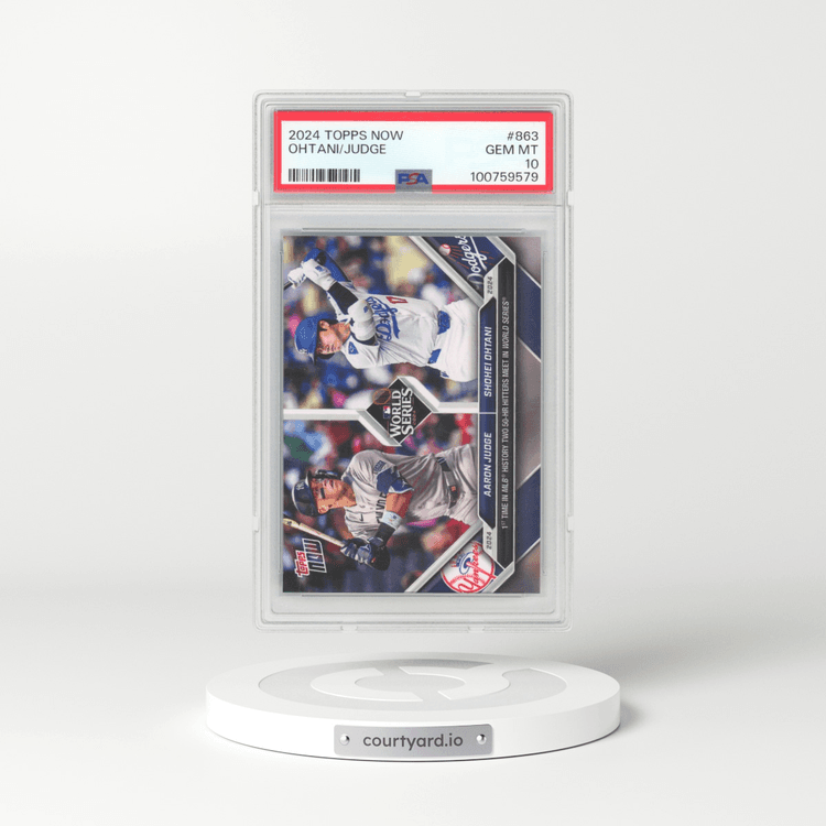 2024 Topps Now #863 Aaron Judge/Shohei Ohtani (PSA 10 GEM MINT)