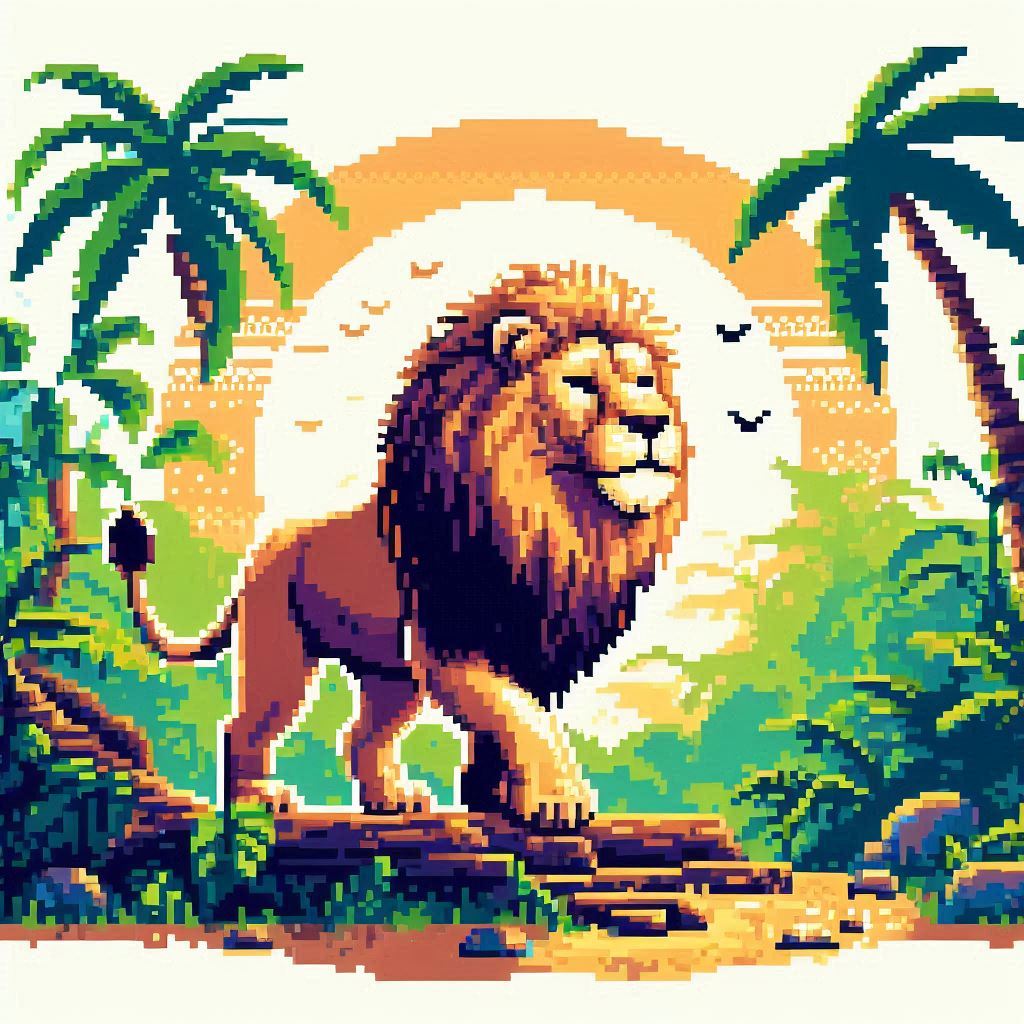 Pixel Lion NFT Art - Collection | OpenSea