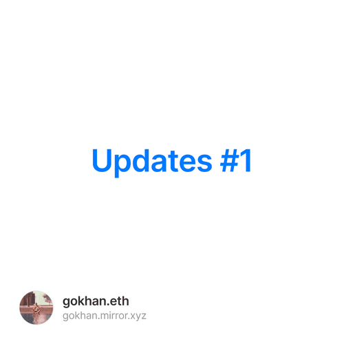 Updates #1
