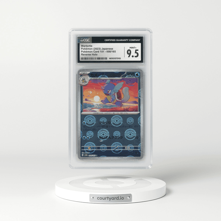 2023 Pokémon Card 151 #008/165 Wartortle - Reverse Holo Poke Ball (CGC 9.5 MINT+)