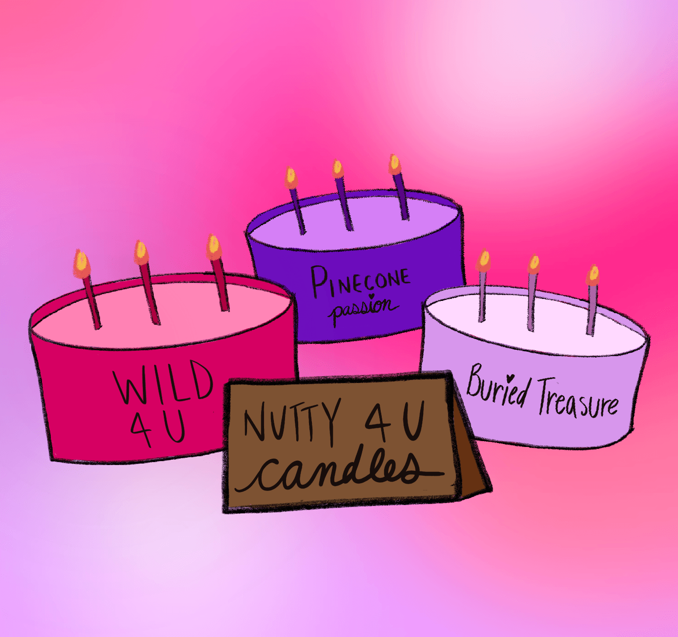 nutty 4 u candles - 3 pack #2