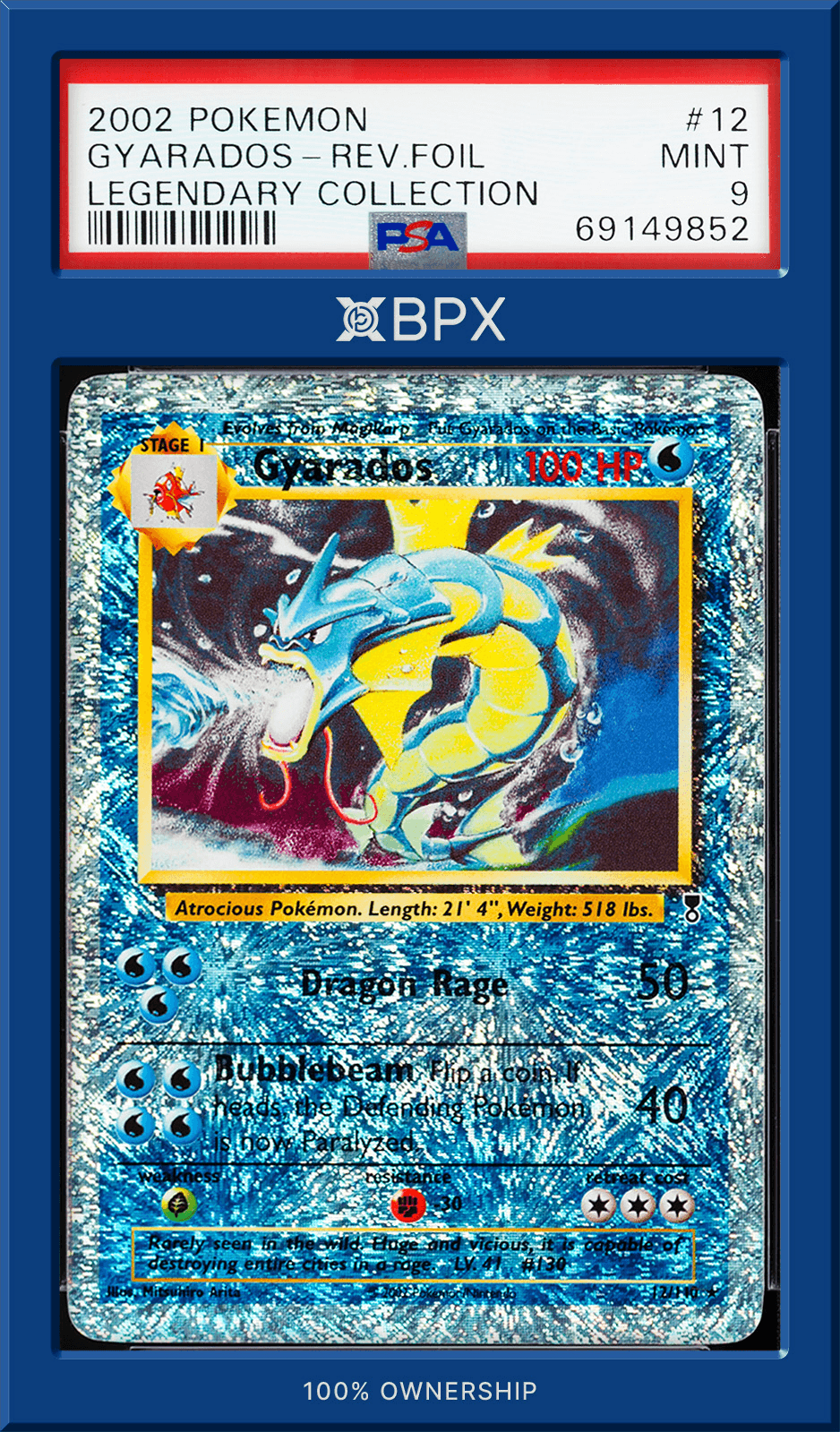 2002 Pokémon Gyarados - PSA 9 (Cert: 69149852)