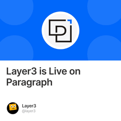 Layer3 is Live on Paragraph collection image