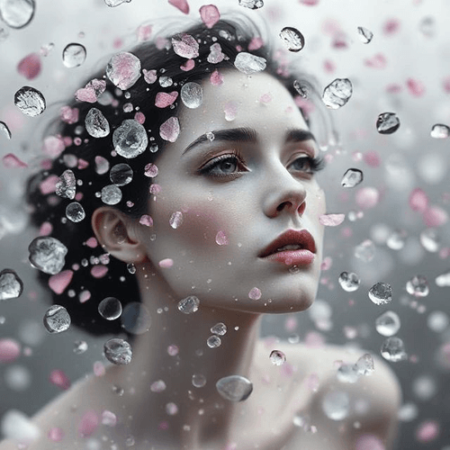 Glass Petals in Her Mind