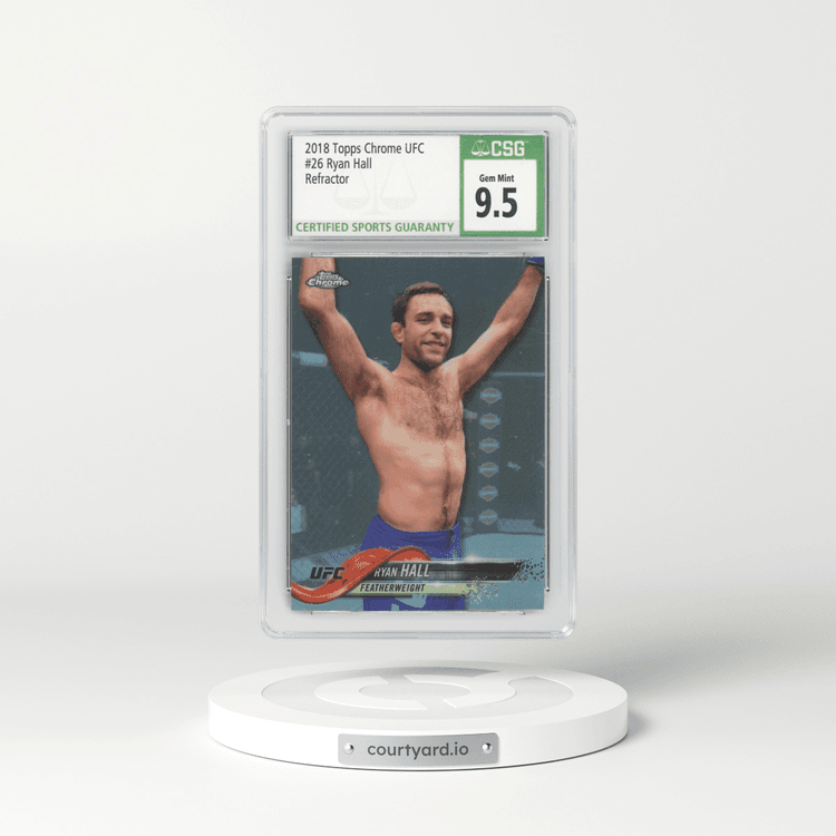 2018 Topps Chrome UFC #26 Ryan Hall - Refractor (CSG 10 GEM MINT)