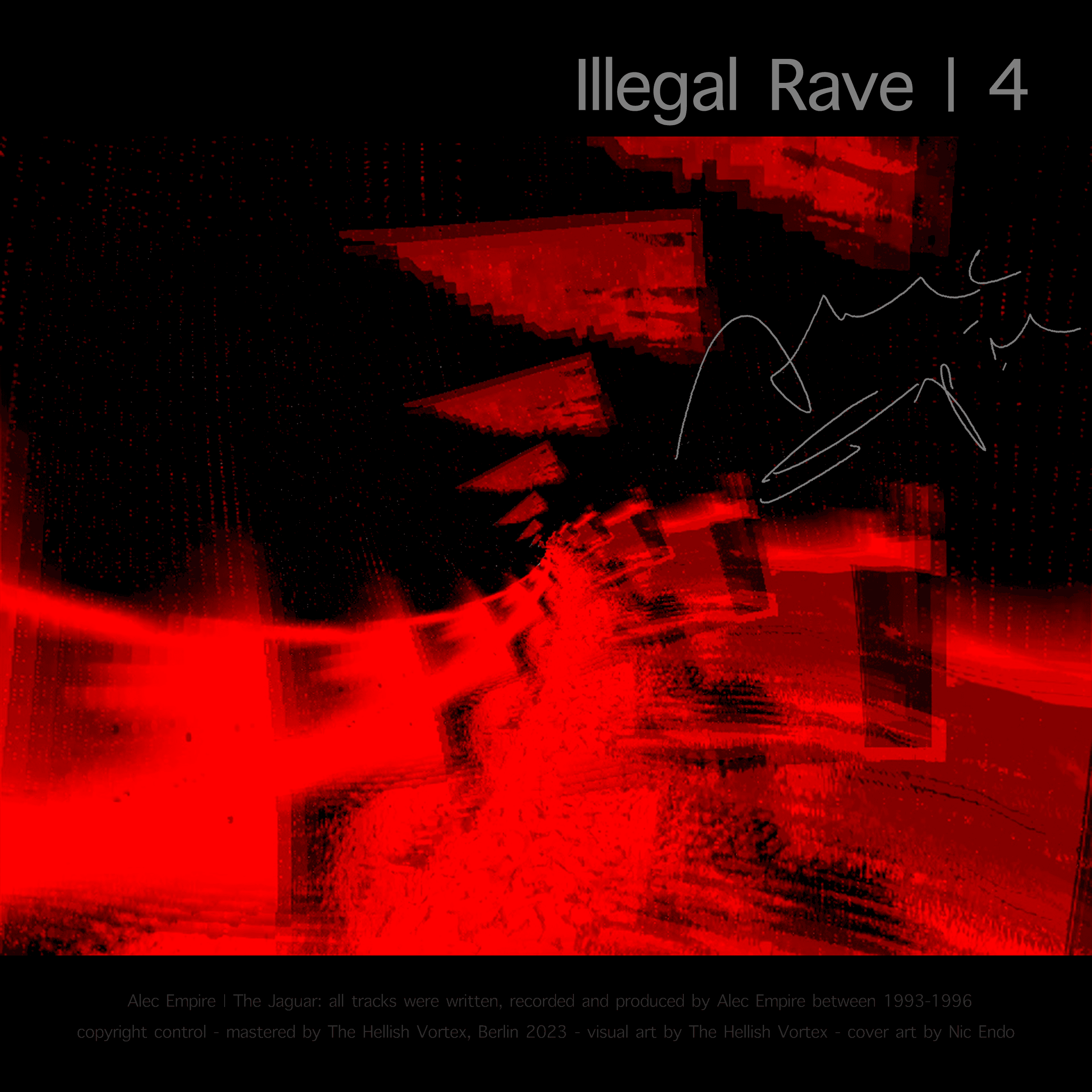 Alec Empire - The Jaguar / Illegal Rave (autographed / original 12" dubplate NFT)