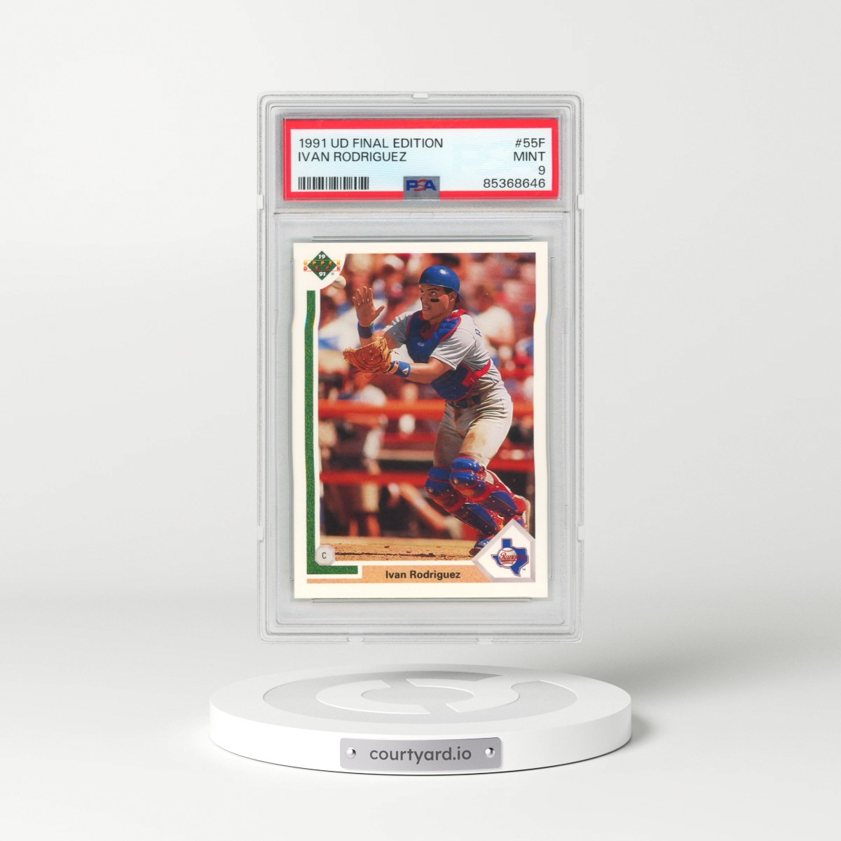 1991 Upper Deck Final Edition #55F Ivan Rodriguez (PSA 9 MINT)