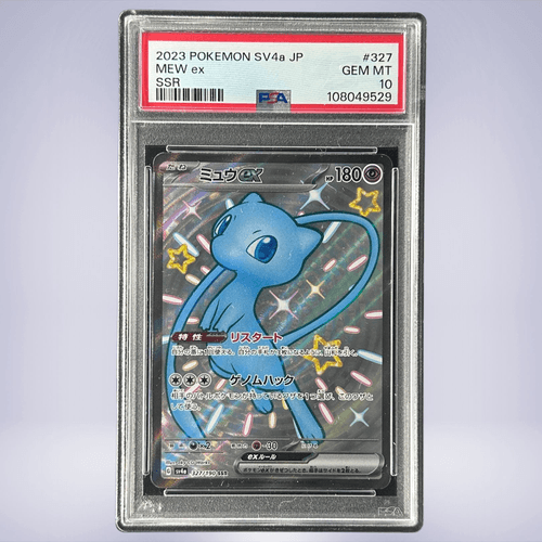 PSA 10 GEM MINT JAPANESE POKEMON 2023 MEW ex 327/190 SHINY