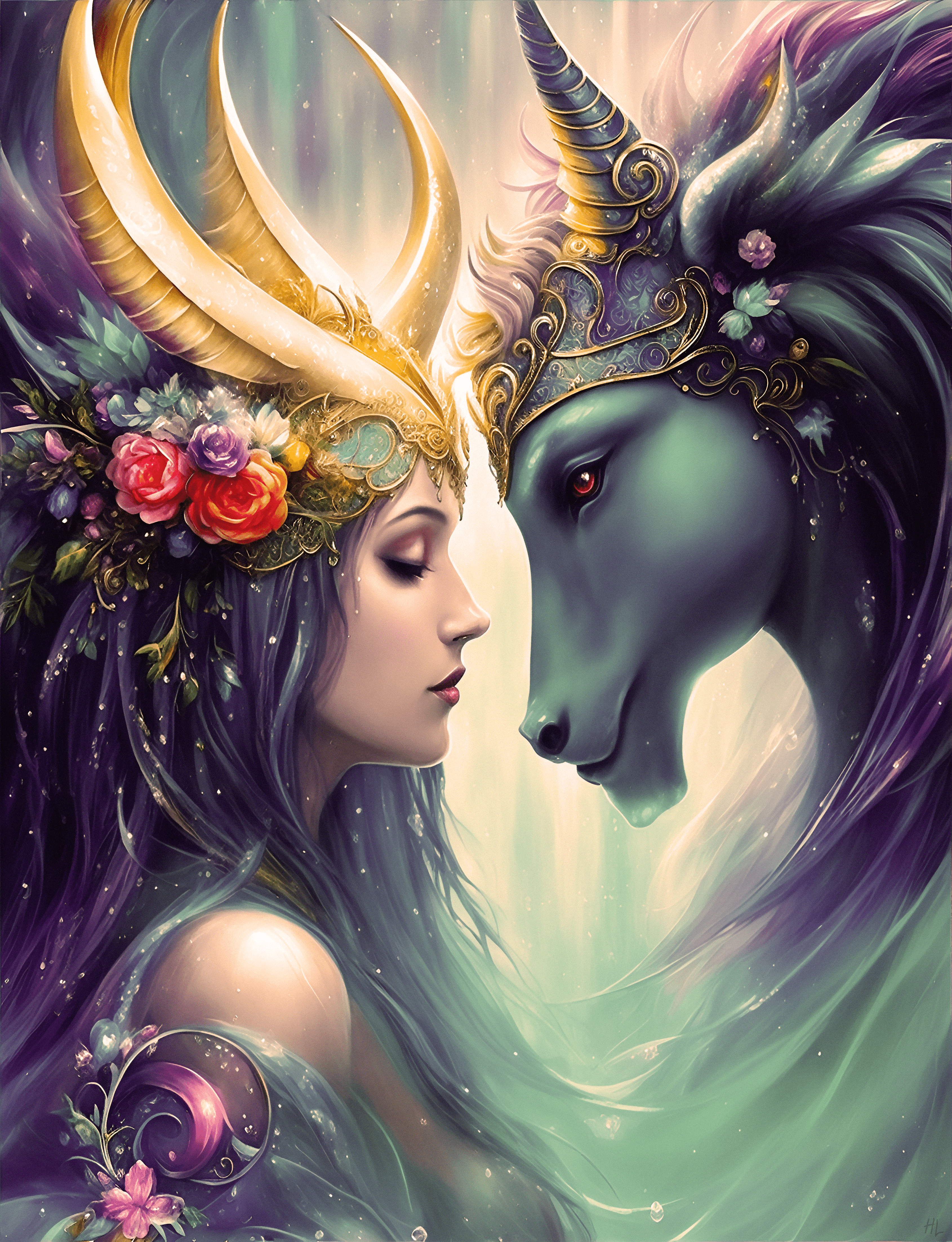 mythical creatures - princess and prince