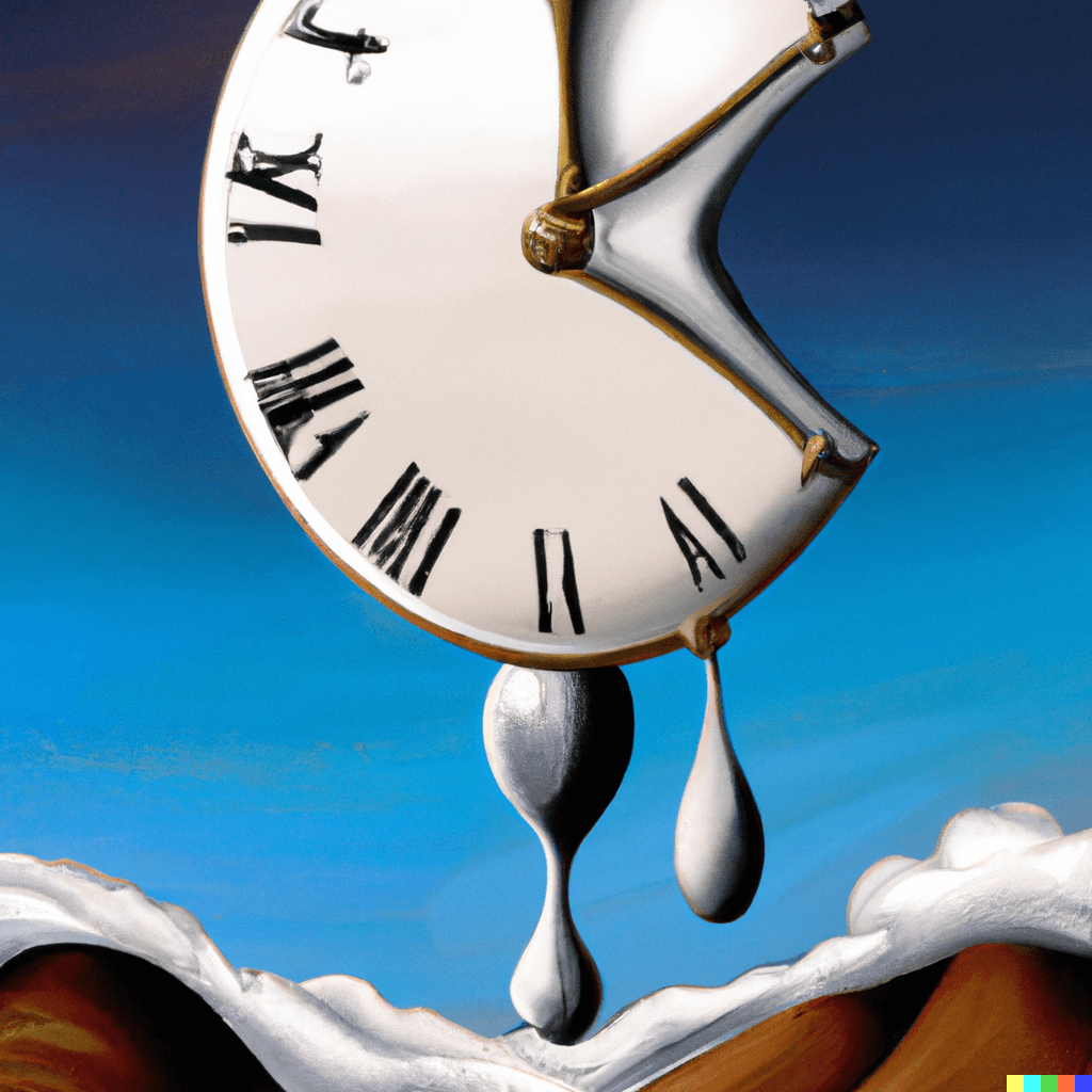 A surrealist painting of time in dali style #1