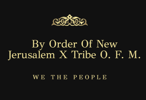 BY ORDER OF NEW JERUSALEM X OFM