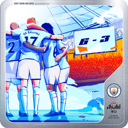 Brewed for Treble Success by Asahi Super Dry x Man City collection image