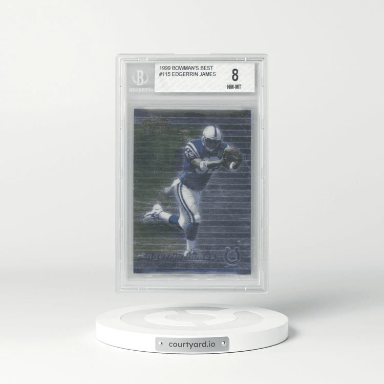 1999 Bowman's Best #115 Edgerrin James (BGS 8 NM-MT)