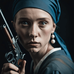 Girl with Pearl Earring and Gun collection image