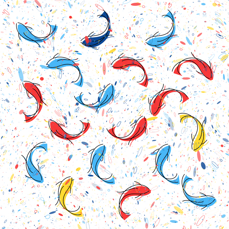 Colored Carp #2464