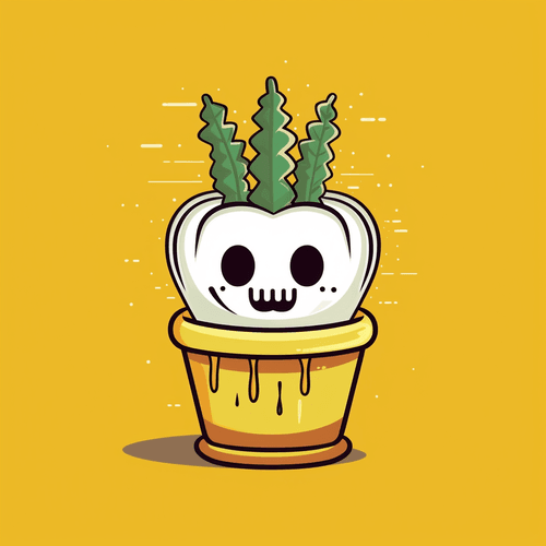 Obake-chan potted plant