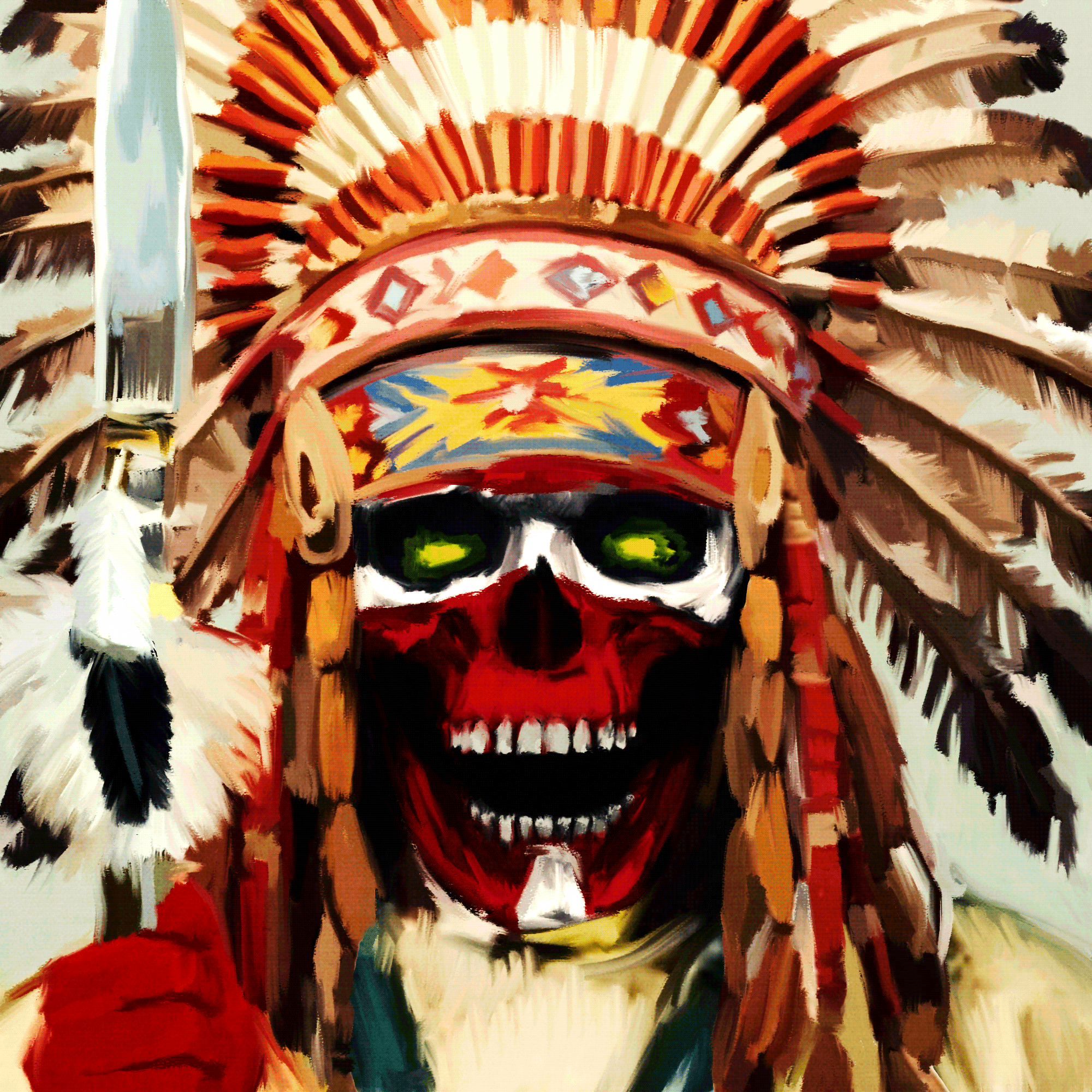 Chief red bison