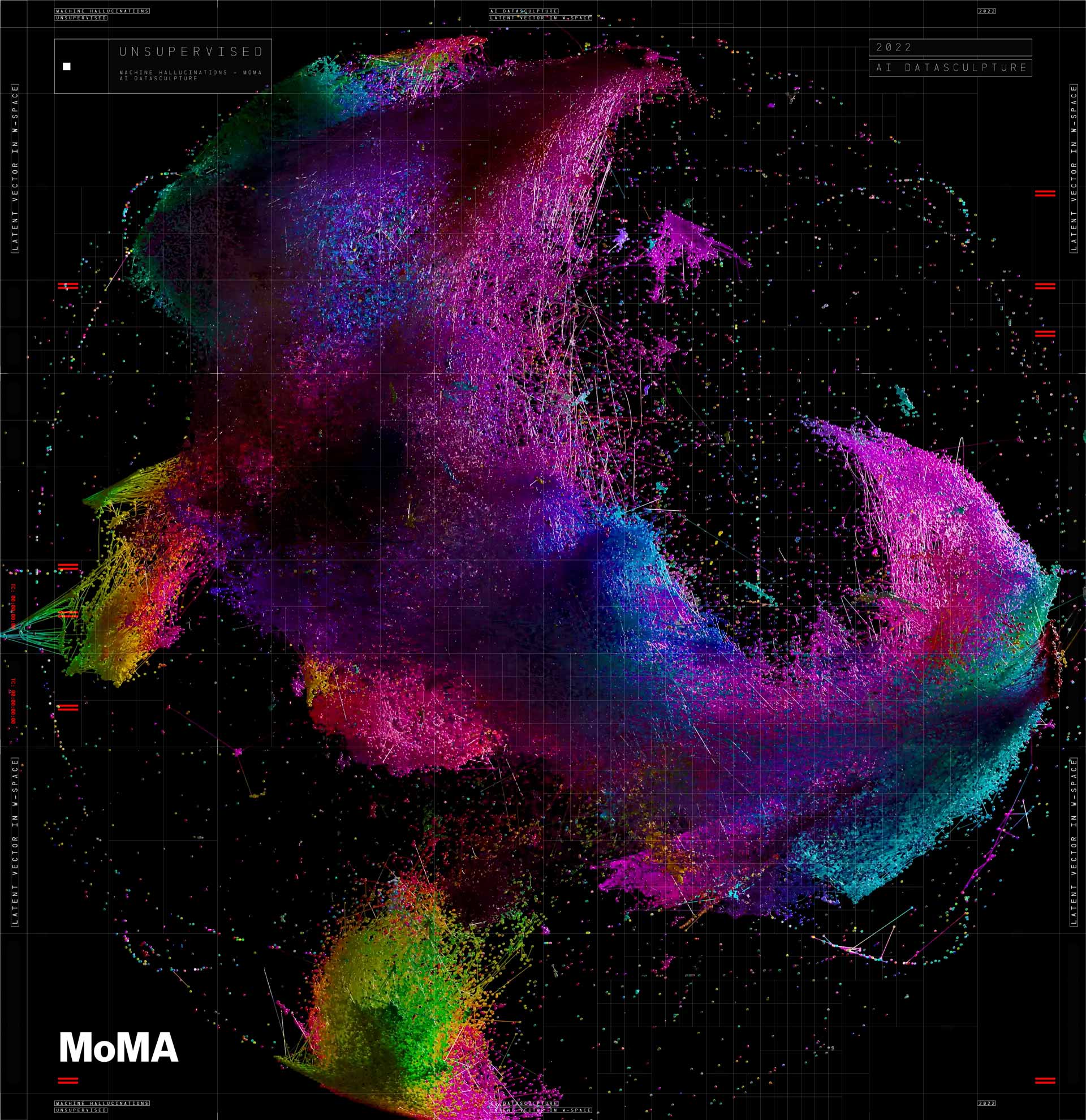 Unsupervised — Burned — Data Universe — MoMA — 2D #3
