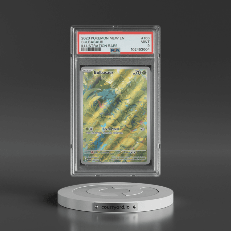 2023 Pokémon Mew EN-151 #166 Bulbasaur - Illustration Rare (PSA 9 MINT)